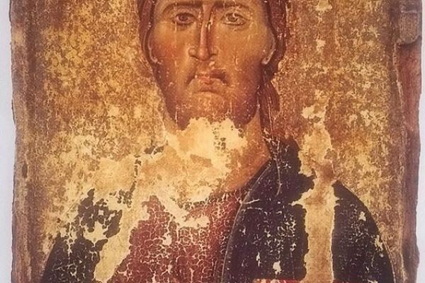 &Epsilon;&iota;&kappa;ό&nu;&alpha; &tau;&omicron;&upsilon; &Chi;&rho;&iota;&sigma;&tau;&omicron;ύ &Pi;&alpha;&nu;&tau;&omicron;&kappa;&rho;ά&tau;&omicron;&rho;&alpha;, 12&omicron;&sigmaf; &alpha;&iota;ώ&nu;&alpha;&sigmaf;, &Beta;&upsilon;&zeta;&alpha;&nu;&tau;&iota;&nu;ό &Mu;&omicron;&upsilon;&sigma;&epsilon;ί&omicron; &Kappa;&alpha;&sigma;&tau;&omicron;&rho;&iota;ά&sigmaf;